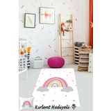 Homiko Gökkuşağı Desenli Çocuk ve Bebek Odası Dekoratif Halı TLH-025