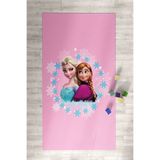 Homiko Pembe Elsa Anna Desenli Çocuk Ve Bebek Odası Halısı Tlh-153