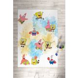 Homiko Süngerbob Desenli Çocuk ve Bebek Odası Dekoratif Halı TLH-313