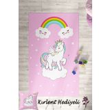 Homiko Unicorn Desenli Çocuk ve Bebek Odası Dekoratif Halı TLH-170