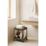 HOMİNG 2 Katlı Tekerlekli Çok Amaçlı Banyo & Mutfak Düzenleyici Raf