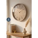 HOMİNG Copper Kabartma Harfli Duvar Saati 40 cm