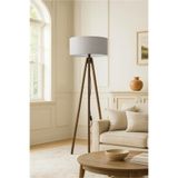 HOMİNG Gri Kumaş Tripod Lambader 242338