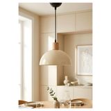 HOMİNG Homing Nuuq Ahşap Detaylı Metal Sarkıt Krem