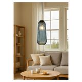 HOMİNG Homing Ravello Cam Avize Blue 43 cm