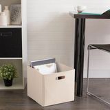Homing Keçe Sepet Organizer Dolap Içi Düzenleyici 24X24 cm Tekli Krem
