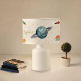 Homing Kids Space Uzay Temalı Çocuk Odası Abajur 241290 - Beyaz - Krem