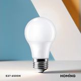 Homing LED Ampul E27 9W 6500K Beyaz Işık 850LM Enerji Tasarruflu Uzun Ömürlü