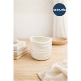 HOMİNG Linore Tasarım Seramik Çiçeklik Saksı 242467
