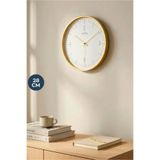 HOMİNG Luno Gold Çerçeve Duvar Saati 28 cm 242113