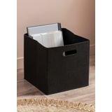 Homing Siyah Çok Amaçlı Keçe Organizer Dolap İçi Düzenleyici Tekli Sepet // 30x30 Cm