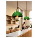 HOMİNG Swiss Retro Yeşil Metal Tekli Sarkıt Cafe Restorant Ayd-3105