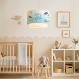 Homing Under The Sea Desenli Çocuk Odası Sarkıt 242359 - Mavi