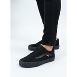 Homiro Bağcıklı Unisex Spor Sneaker Siyah Kömür Renkli Rahat Ayakkabı Dayanıklı Malzeme - Siyah - Kömür