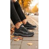Homiro Erkek Su Geçirmez Ortopedik Outdoor Ayakkabı - Siyah Kırmızı - Siyah - Kırmızı
