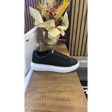 Homiro Unisex Sneaker Spor Ayakkabı Düz Taban Siyah - Beyaz Nefes Alabilen Malzeme ile Konfor