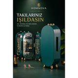 Homnova Takı Düzenleyici Kutu Aynalı Takılık Organizer Kolye Küpe Yüzük Bileklik Saklama Kutusu Toz Korumalı Takı Dolabı