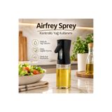 Homsen Airfryer Yağ Spreyi Kontrollü Yağ Püskürtücü Şişe Zeytinyağı Sirke Mutfak Sprey Şişesi