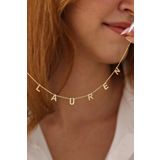 HomSilverjewelry 925 Ayar Gümüş Kişiye Özel Isimli Harf Tasarımlı Kadın Kolye