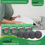 Homtex 60 gr Endüstriyel Bulaşık Ovma Teli 4 Lü Paket 4X60 gr - 149,99