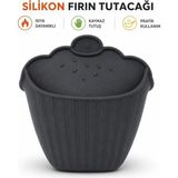 Homvira 🧁2 Adet Muffin Şekilli Silikon Fırın Tutacağı – Isıya Dayanıklı, Kaymaz, Esnek ve Ergonomik Mutfak Eldiveni (Kırmızı & Krem) 🍰🔥 Şık Tasarım – Kolay Temizlenebilir – Bulaşık Makinesine Uygun