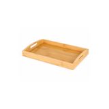 Homvira✨ Doğal Bambu Dikdörtgen Servis Tepsisi (33X23 Cm) | Şık & Dayanıklı | Kahvaltı, Çay, Sunum ve Dekoratif Çok Amaçlı Kullanım