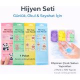 homvira 🧼🧻 Hijyen Seti – Günlük, Okul & Seyahat Için Mini Cep Islak Mendil & Sihirli Sabun