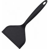 Homvira🖤 Silikon Servis Spatulası | Yapışmaz Geniş Yüzeyli Kek, Pasta ve Pizza Spatulası 🍰🍕 | Isıya Dayanıklı, Esnek ve Dayanıklı Mutfak Gereci - Siyah