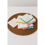 homy textiles 6’lı 24x24 cm Ultra Soft Ağız Mendili – Bebekler ve Günlük Kullanım İçin Yumuşak %100 Pamuk