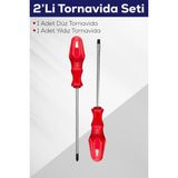 HON 5X100 Düz Ve Yıldız Tornavida Yerli Üretim Mıknatıslı CRV Uç