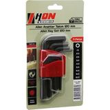 Hon Alyan Anahtar Takımı 120MM 9 Adet BRKT-702279 Kısa Siyah Allen Düz