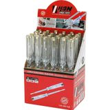 Hon Klasik Lüks Kontrol Kalemi 110-250V Klemens Uçlu Çelik C45 Düz - 24'li Paket