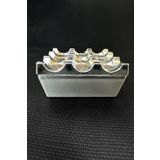 Hon T.m. 1.sınıf Krom Izgara Döküm Zamak Küllük Otel,cafe,restaurant 200 gr Metal Metalik Kare TR
