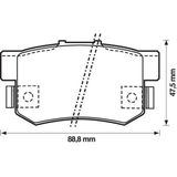 Honda 43022SV4G22 Civic 1996-2015 1.6 1.4 1.3 1.8 Arka Fren Balatası