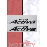 Honda Activa 100 Yan Kapak Sticker Etiket Seti Gri