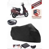 Honda Activa 125 Branda Siyah Arka Çanta Uyumlu(Topcase) Motosiket Brandası Motor Örtüsü Çadır Su Geçirmez Motosiklet Kılıfı Motor Brandası,lastikli,taşıma Torbalı