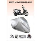 Honda Activa S Uyumlu Motorsiklet Branda, Motor Örtüsü - Gri, Arka Çanta ve Kilit Uyumsuz