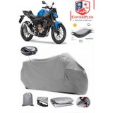 Honda Cb 500 F Branda Gri Arka Çanta Uyumlu(Topcase) Motosiket Brandası Motor Örtüsü Çadır Su Geçirmez Motosiklet Kılıfı Motor Brandası,lastikli,taşıma Torbalı