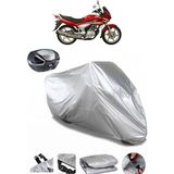 Honda Cbf 150 Arka Çanta Uyumlu Motosiklet Brandası Lüx Kalite Kalın Yüksek Kalite - Gri