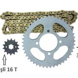 Honda Cbf 150-Cb 125 E Zincir Dişli Takımı Performans Arka 38T -Ön 16T Oringli Gold Zincir -Arasmoto