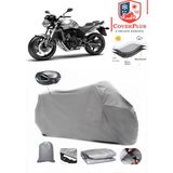 Honda Cbf 600 Branda Gri Arka Çanta Uyumlu(Topcase) Motosiket Brandası Motor Örtüsü Çadır Su Geçirmez Motosiklet Kılıfı Motor Brandası,lastikli,taşıma Torbalı