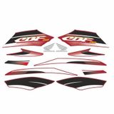 HONDA CBF UYUMLU 150 STICKER SETI KIRMIZI 001