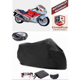 Honda Cbr 1000 F Branda Siyah Arka Çanta Uyumlu(Topcase) Motosiket Brandası Motor Örtüsü Çadır Su Geçirmez Motosiklet Kılıfı Motor Brandası,lastikli,taşıma Torbalı
