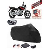 Honda Cbx 250 Twister Branda Siyah Arka Çanta Uyumlu(Topcase) Motosiket Brandası Motor Örtüsü Çadır Su Geçirmez Motosiklet Kılıfı Motor Brandası,lastikli,taşıma Torbalı