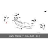 Honda City 2009-2011 Tampon Bağlantı Braketi Arka Sol (Oem No: 71599-Tm0-T00)