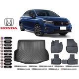 Honda City 2021 Model Bagaj Havuzu Araca Özel Siyah Extra Havuzlu Paspas Takımı
