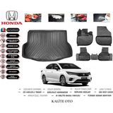 Honda City 2024 Model 3D Bagaj Havuzu+4d Havuzlu Paspas Seti - Siyah