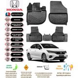 Honda City 2024 Model 4d Araca Özel Havuzlu Paspas Takımı - Siyah
