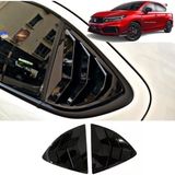 Honda City Uyumlu Kelebek Cam Kaplama Vizörü Piano Black 2021-