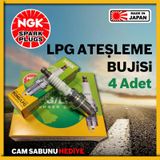 Honda Civic 1.6 2001-2006 NGK LPG Buji 4 Adet Made in JAPAN